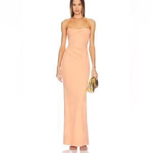 MICHAEL COSTELLO x REVOLVE Briggs Gown in Peach